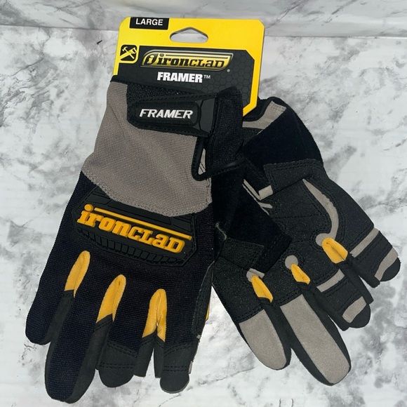 Ironclad Performance Wear Fug-04-L  Framer Mechanics Gloves Large Black NWT - Picture 1 of 4